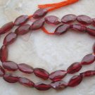 Gorgeous GARNET FACETED Oval 7x5mm Gemstone Bead 14"