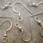 STERLING SILVER FRENCH EAR WIRE (12 Hooks w/BALL) S57