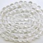 White Crystal 7mm ROUND Gemstone Bead 14" Strand