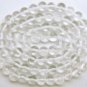White Crystal 7mm ROUND Gemstone Bead 14" Strand