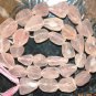 Rose Quartz Jumbo 20-28mm long (2 Loose Faceted Tumble Nugget) Gemstone 20 Grams