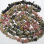 Natural Exotic 5-8mm TOURMALINE CHIPS Gemstone Bead 18"