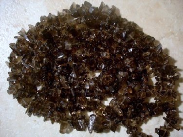 LARGE Smoky Topaz 4-8mm CHIPS Gemstone Beads 34" LONG
