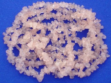 Baby Pink Rose Quartz 4-8mm Chips Loose Gemstones 35"