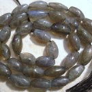 Rich LABRADORITE 10x6mm Barrel Gemstone Beads 14.5" St
