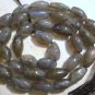 Rich LABRADORITE 10x6mm Barrel Gemstone Beads 14.5" St