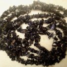 Stunning Blue Goldstone 3-5mm Chips Gemstone Beads 35"
