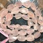 Rose Quartz Large 20-26mm long (2 Loose Faceted Tumble Nugget) Gemstone 16 grams