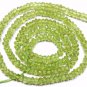 MICRO Faceted Peridot 3mm Rondelle Gemstone Beads 14.5" str A+
