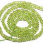 MICRO Faceted Peridot 3mm Rondelle Gemstone Beads 14.5" str A+