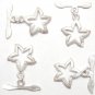925 SILVER Plated 21X18mm STAR (4 Toggle Sets) P277