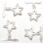 925 SILVER Plated 21X18mm STAR (4 Toggle Sets) P277