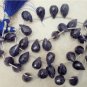 Checkerboard Sapphire 11-12 X 8mm long (2 FACETED Drop) Gemstone Beads 13 Ctw