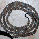 Micro FACETED LABRADORITE 2.5-3.5mm Rondelle Gemstone Beads 14" Strand A++