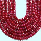 WHOLESALE 4.5mm RUBY (50 FACETED Rondell) 29Ct FREE S&H