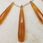 Wholesale Champagne CHALCEDONY 24-44mm long (17 Faceted Elongated Drops) 165 Ctw