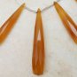 Wholesale Champagne CHALCEDONY 24-44mm long (17 Faceted Elongated Drops) 165 Ctw
