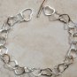 STAMPED 925 STERLING Silver Heart Bracelet SB39 FREE SH