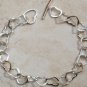 STAMPED 925 STERLING Silver Heart Bracelet SB39 FREE SH