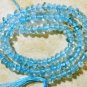 Crystal 5-6mm Button shape BLUE QUARTZ Gemstone Beads 14" str