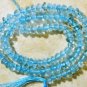 Crystal 5-6mm Button shape BLUE QUARTZ Gemstone Beads 14" str