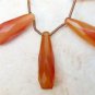 Wholesale Multi Carnelian 14-22mm CHALCEDONY (22 pieces Elongated Drops) 140 Ctw