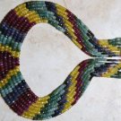 7 Strands Necklace - RUBY, EMERALD, SAPPHIRE 3-5mm Faceted Rondelle 16"-21" long