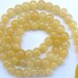 Gorgeous Yellow Aventurine 5.5mm/6mm Round Gemstone Beads str (Select-A-Size)