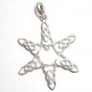 925 Silver Layered 58x48mm STAR Loop Pendant P254