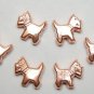 HANDCRAFTED Copper 16X14mm DOG SHAPE (6 Pc) Spacer C243