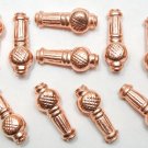 HANDCRAFTED Copper 25X10mm Ball & Stick 10 Spacers C237