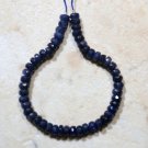 Wholesale Real Sapphire 3.8mm-4.4mm (50 Precious Faceted Rondelle Beads) SAS A++