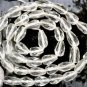 Quartz Crystal 7-8mm long x 4-5mm wide Faceted Topdrill Gemstone Beads 14" str