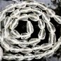 Quartz Crystal 7-8mm long x 4-5mm wide Faceted Topdrill Gemstone Beads 14" str