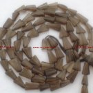 GORGEOUS Smoky Topaz 10X7mm Triangle Gemstones 14.5"