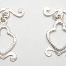 925 SILVER Layered 25X15mm Unique (2 Toggle Sets) P269
