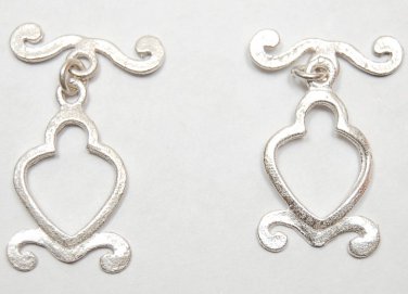 925 SILVER Layered 25X15mm Unique (2 Toggle Sets) P269