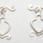 925 SILVER Layered 25X15mm Unique (2 Toggle Sets) P269