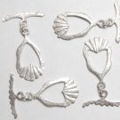925 SILVER Plated 28X15mm FALCON (4 Toggle Sets) P276