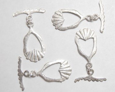 925 SILVER Plated 28X15mm FALCON (4 Toggle Sets) P276