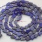 Natural Afgani 8-10mm Triangle LAPIS Gemstone Bead 14"