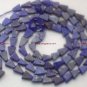 Natural Afgani 8-10mm Triangle LAPIS Gemstone Bead 14"