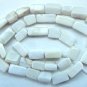 NATURAL Milky White Opal 11x7mm Rectangle/Brick Strand