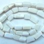 NATURAL Milky White Opal 11x7mm Rectangle/Brick Strand