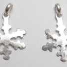 925 Silver Layered 40x30mm Solid STAR (2 Pendant) P259