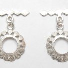 925 SILVER Plated 23X18m UNIQUE SUN (2 Toggle Set) P272