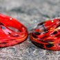 Orange Multi Color SIZE 5.5 Millefiori Glass RING L121