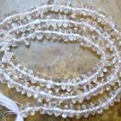 LARGE 4.5-5mm CRYSTAL Button Loose Gemstone Beads 14.5"