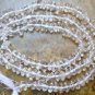LARGE 4.5-5mm CRYSTAL Button Loose Gemstone Beads 14.5"