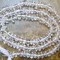LARGE 4.5-5mm CRYSTAL Button Loose Gemstone Beads 14.5"